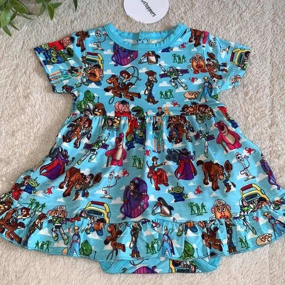 NWT Showstoppers Toy Story Disney Bamboo Twirl Dress 3-6M Baby - Picture 1 of 9